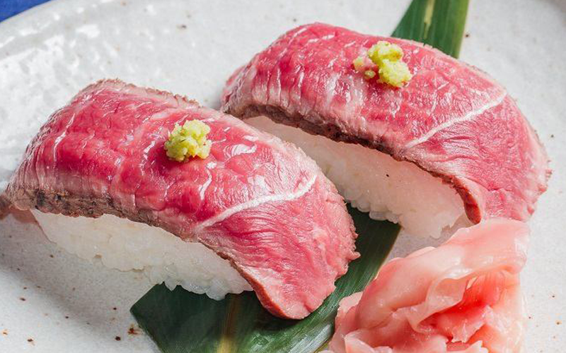 和牛の炙り握り